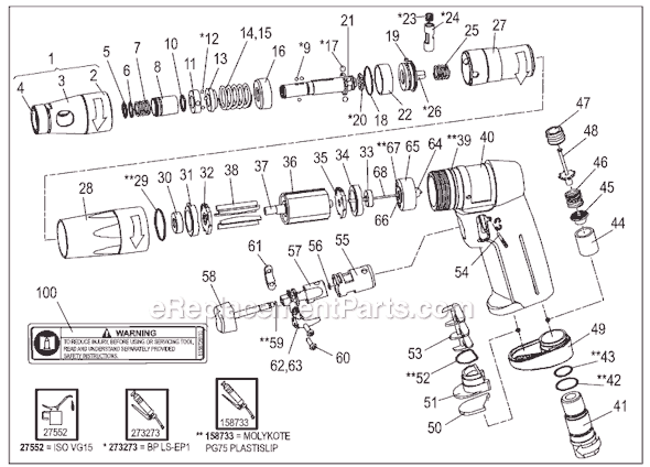 Page A Diagram and Parts List for CP2006 6151922006 Chicago Pneumatic Electric Drill